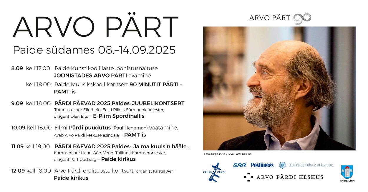 ARVO PÄRT Paide südames